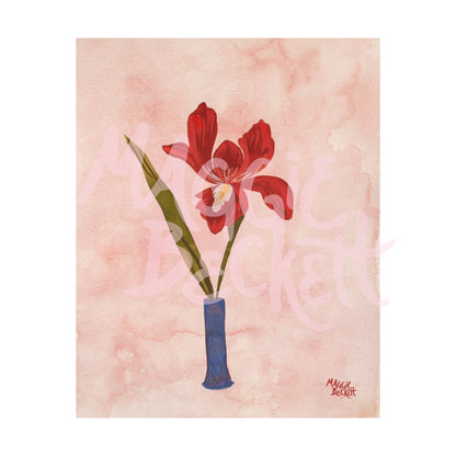 Red Iris Art Print