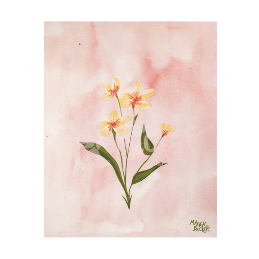 Yellow Wildflower Art Print