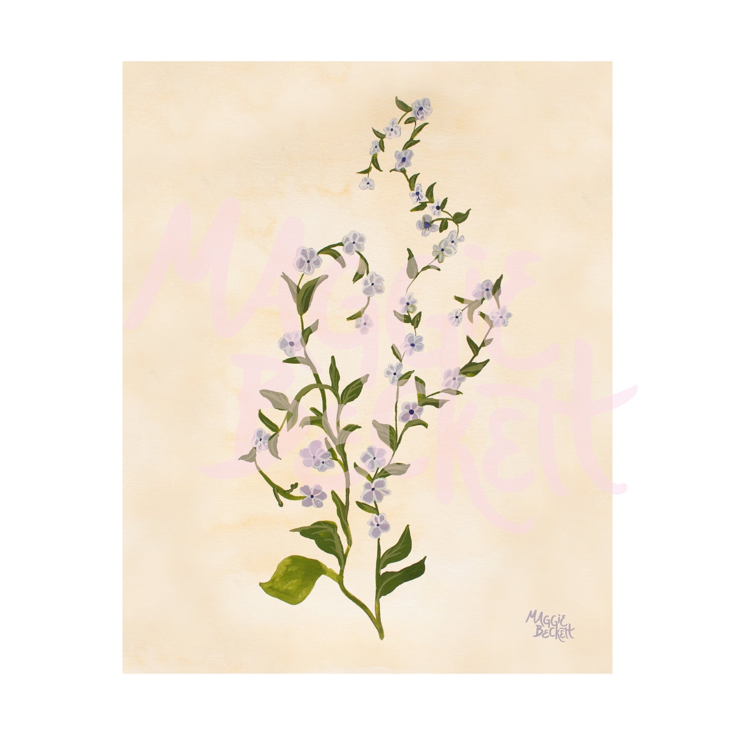 Purple Wildflower Art Print