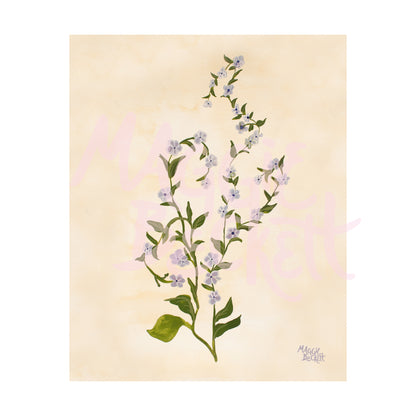 Purple Wildflower Art Print