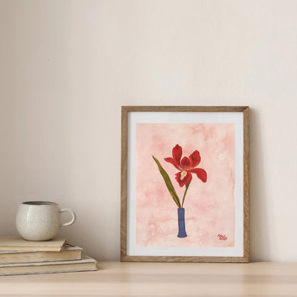 Red Iris Art Print