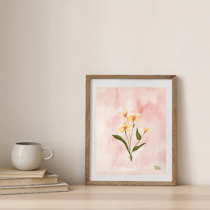 Yellow Wildflower Art Print