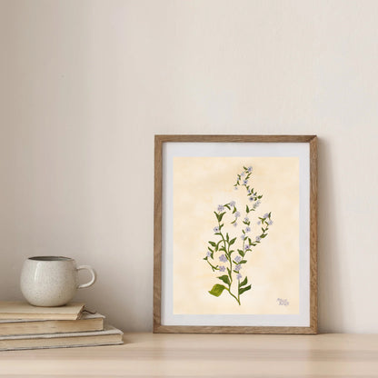 Purple Wildflower Art Print