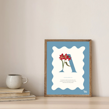 Floral Initials Art Print