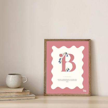 Floral Initials Art Print