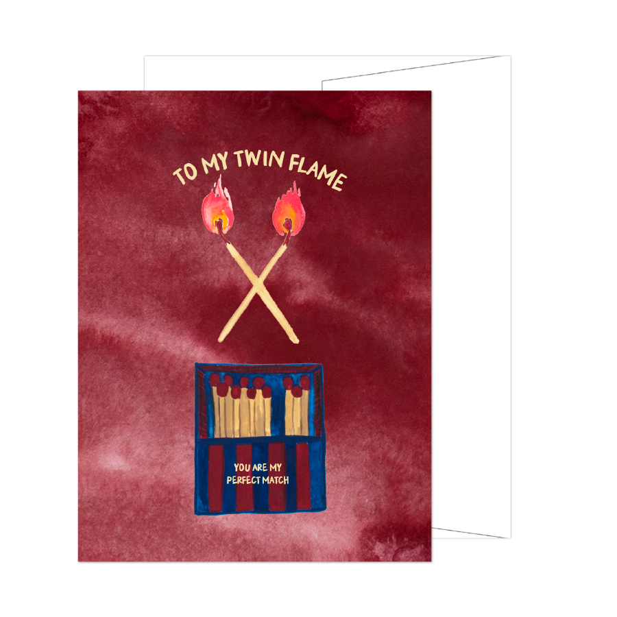 Twin Flame Perfect Match Card