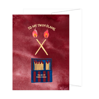 Twin Flame Perfect Match Card