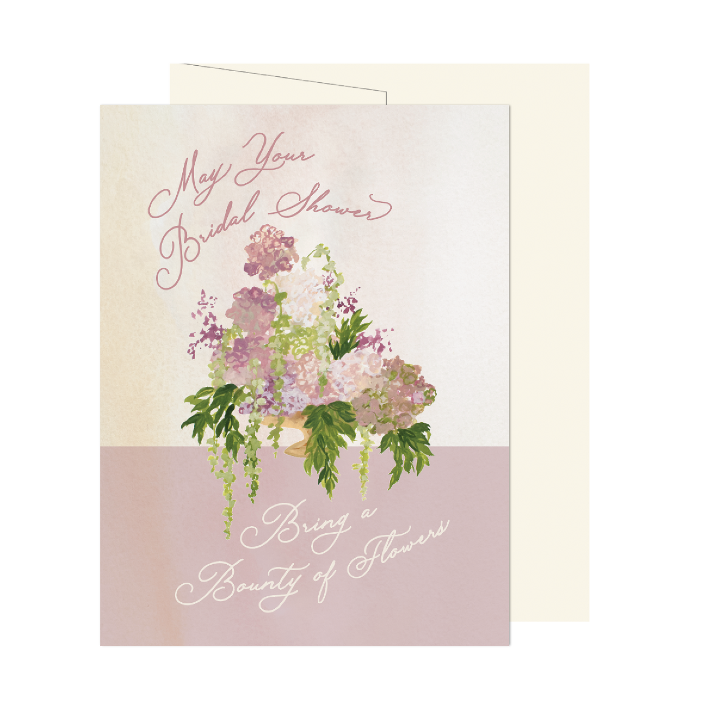 Bridal Shower Flowers Card