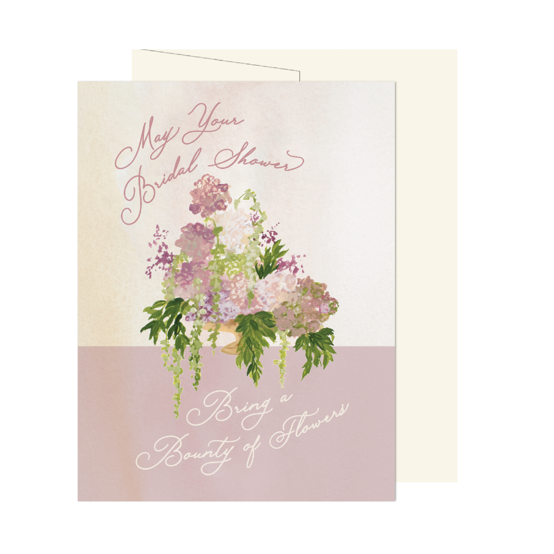 Bridal Shower Flowers Card