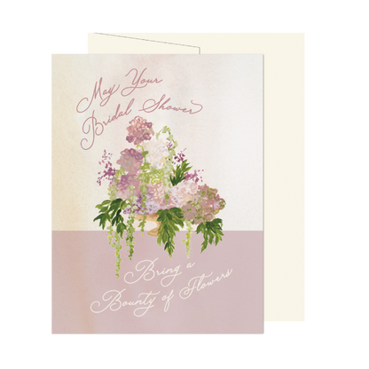 Bridal Shower Flowers Card