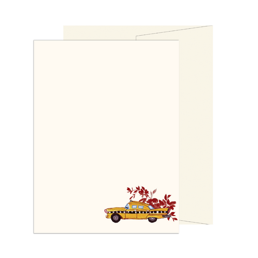 NYC Taxi Floral Card