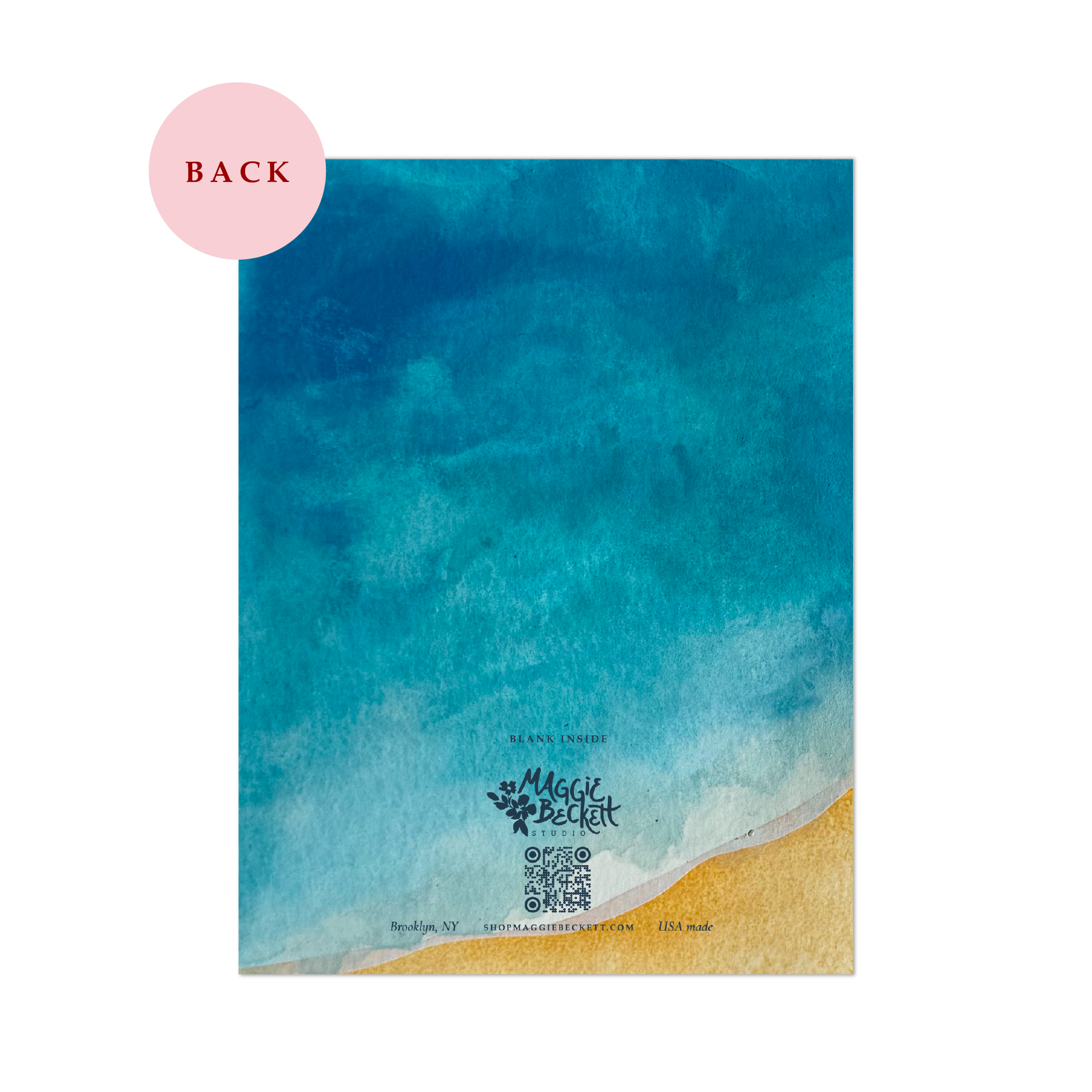 Sending Warm Wishes Beach Card