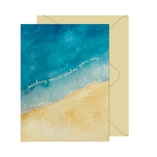 Beachy Warm Wishes Card