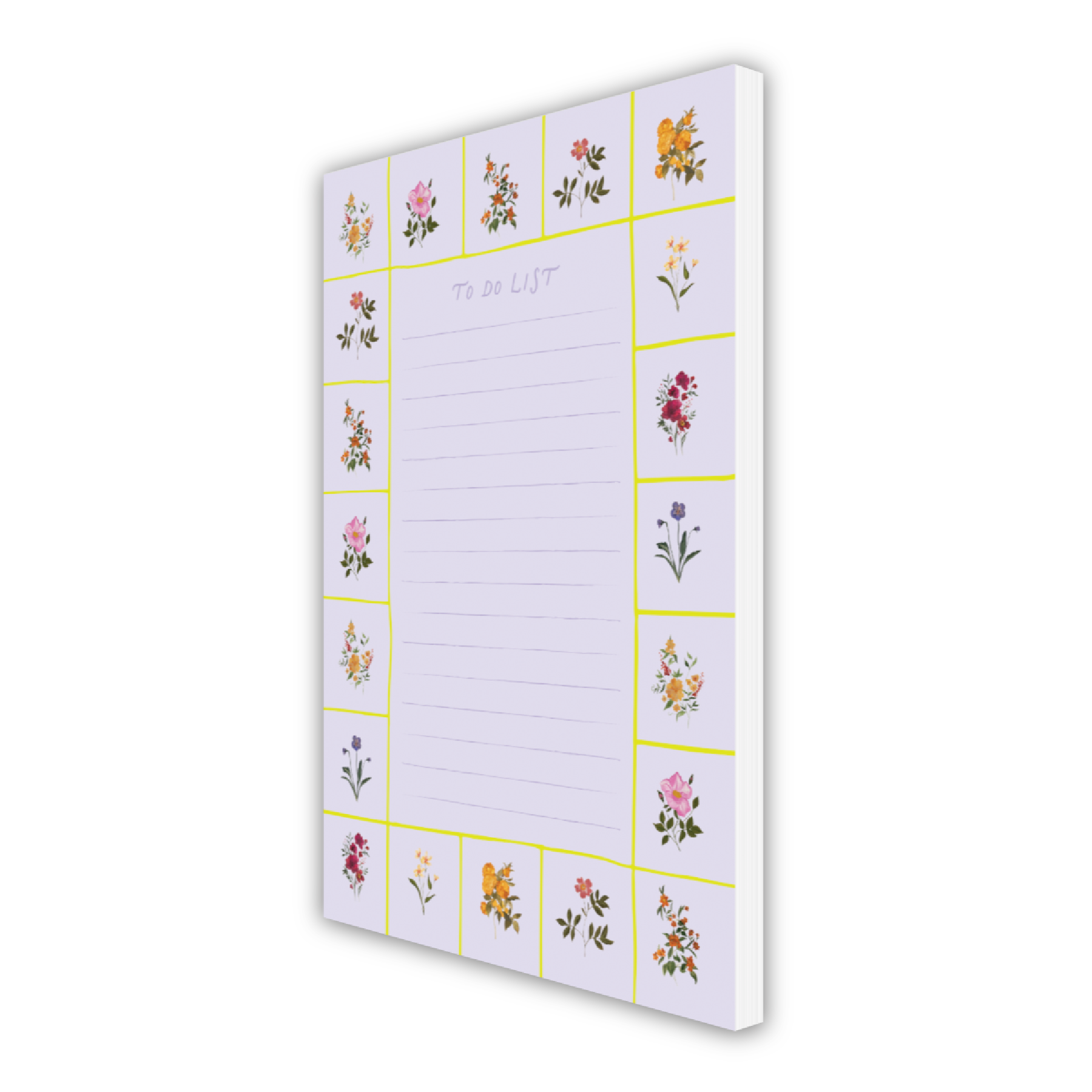 Floral To Do List Notepad