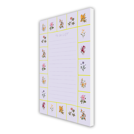 Floral To Do List Notepad
