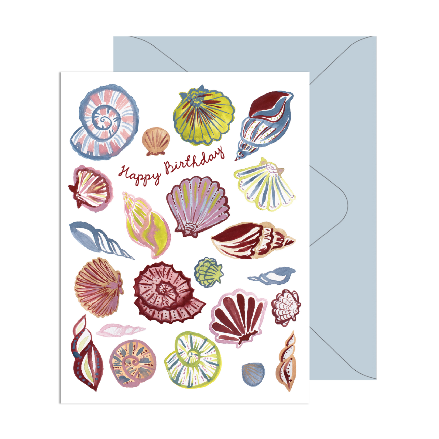 Happy Birthday Seashells Card