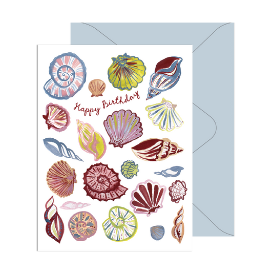 Happy Birthday Seashells Card