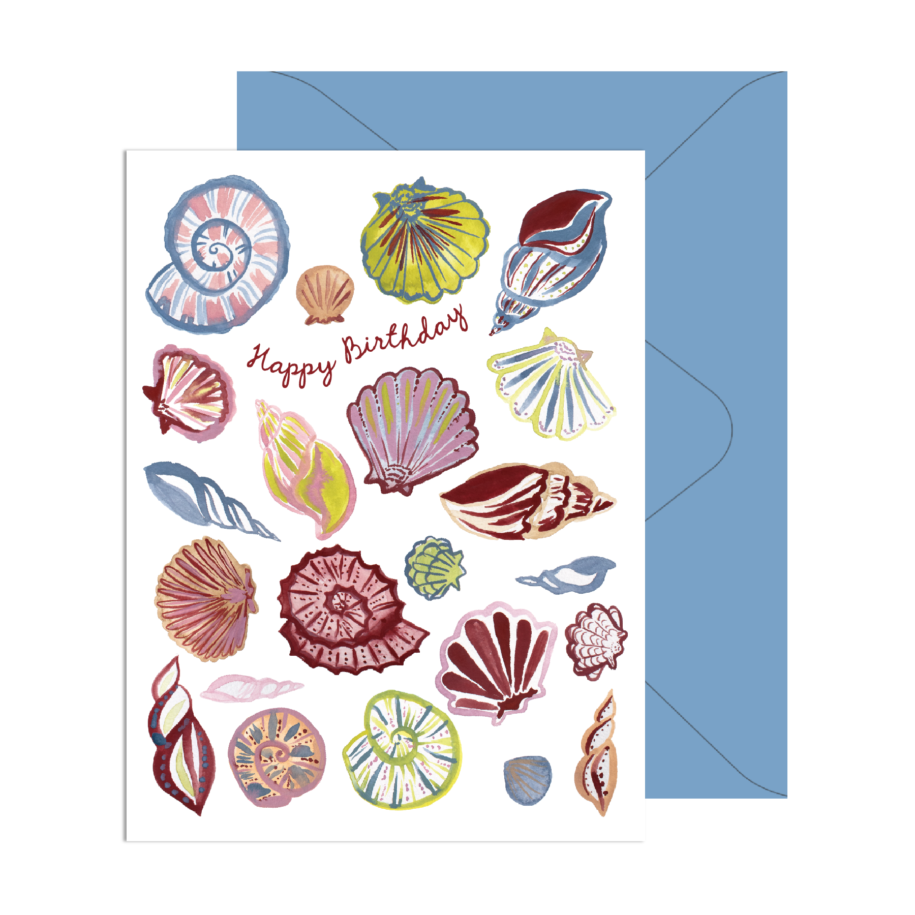 Happy Birthday Seashells Card