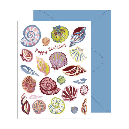 Happy Birthday Seashells Card