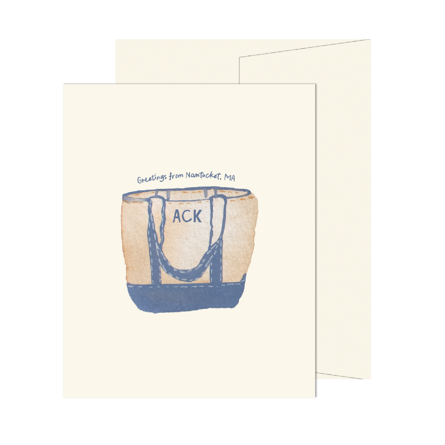 Nantucket Beach Tote Card
