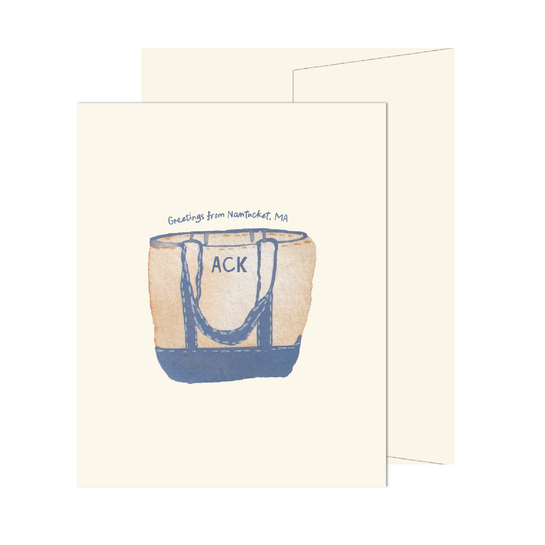 Nantucket Beach Tote Card