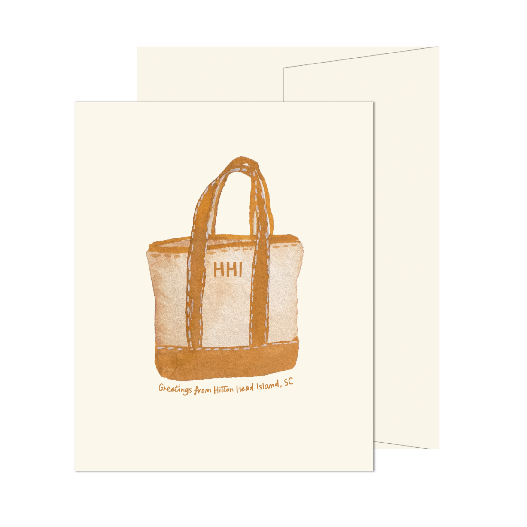 Hilton Head Island Beach Tote Card