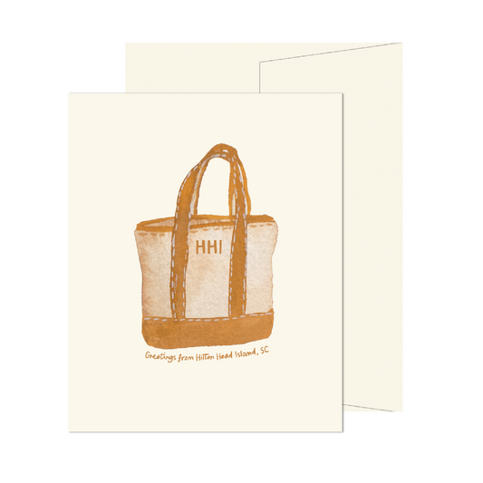 Hilton Head Island Beach Tote Card