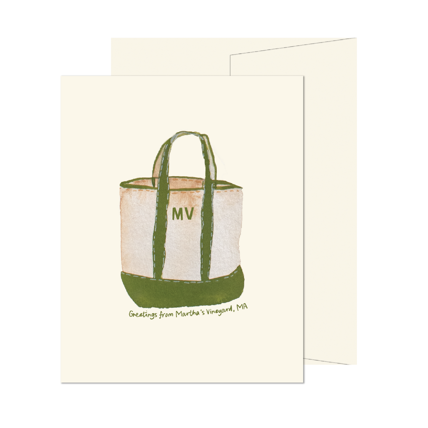 Martha's Vineyard Beach Tote Card