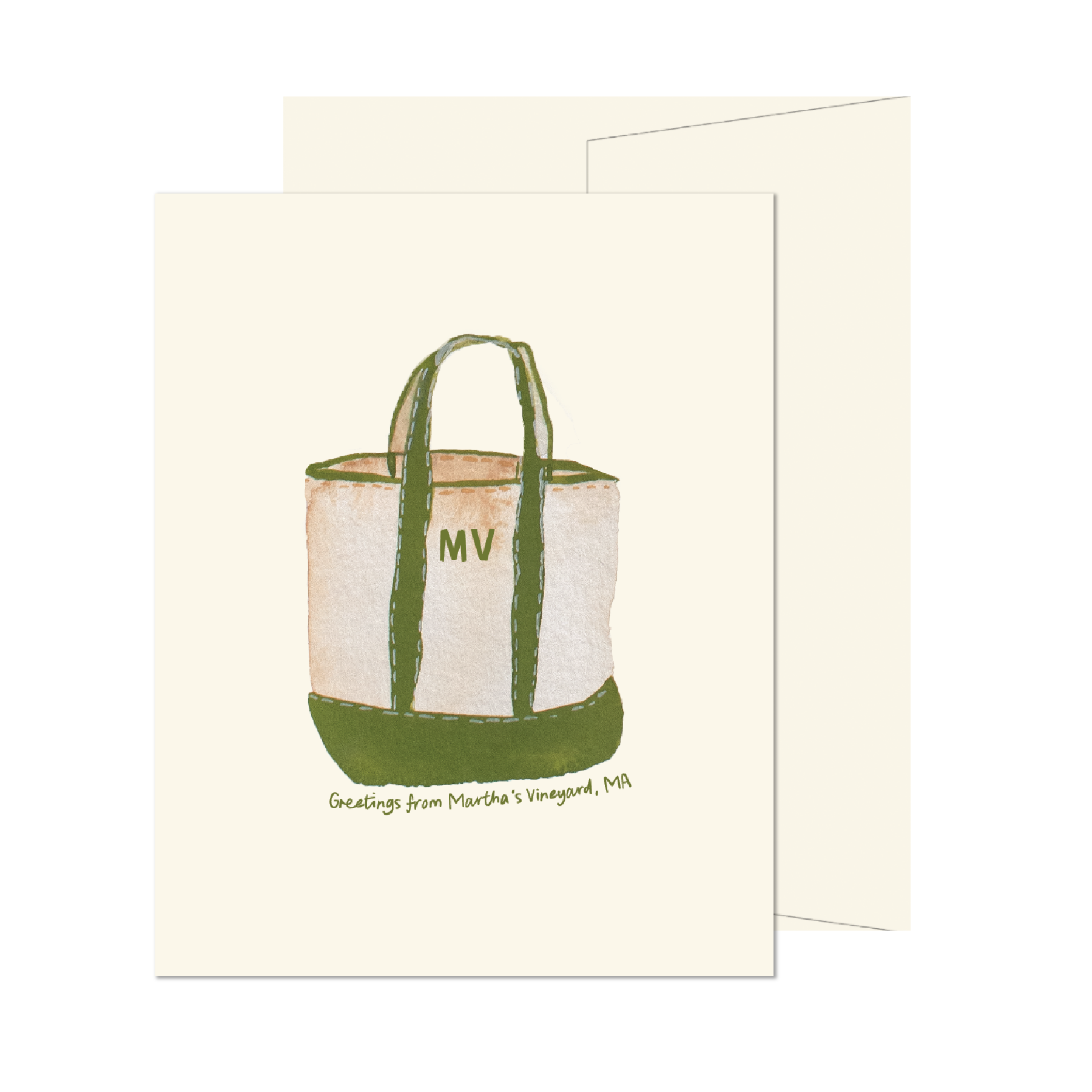 Martha's Vineyard Beach Tote Card