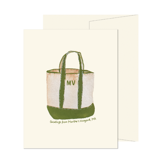 Martha's Vineyard Beach Tote Card