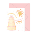 Sunny With a Chance of Cake Birthday Card