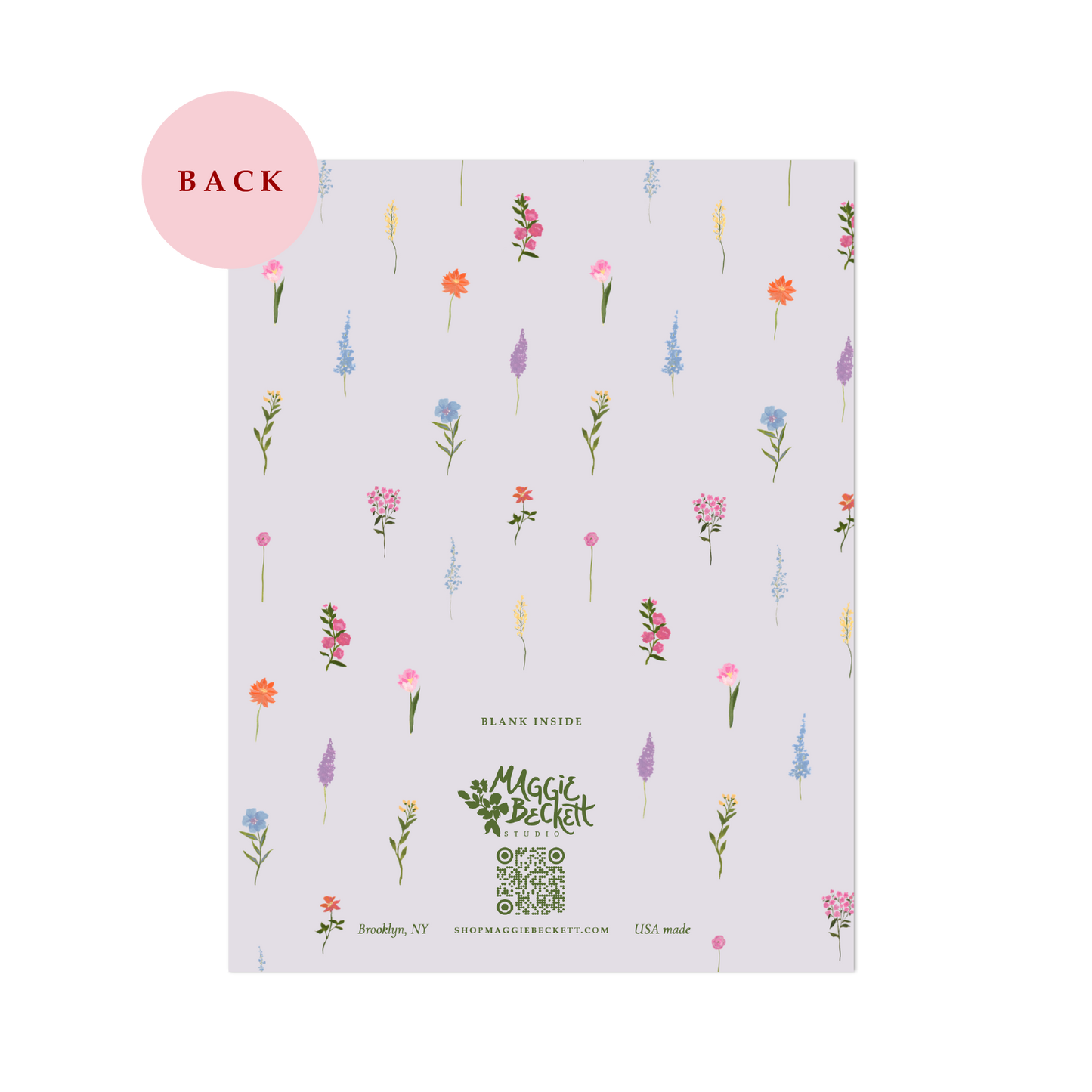 Thinking of You Lilac Flower Card