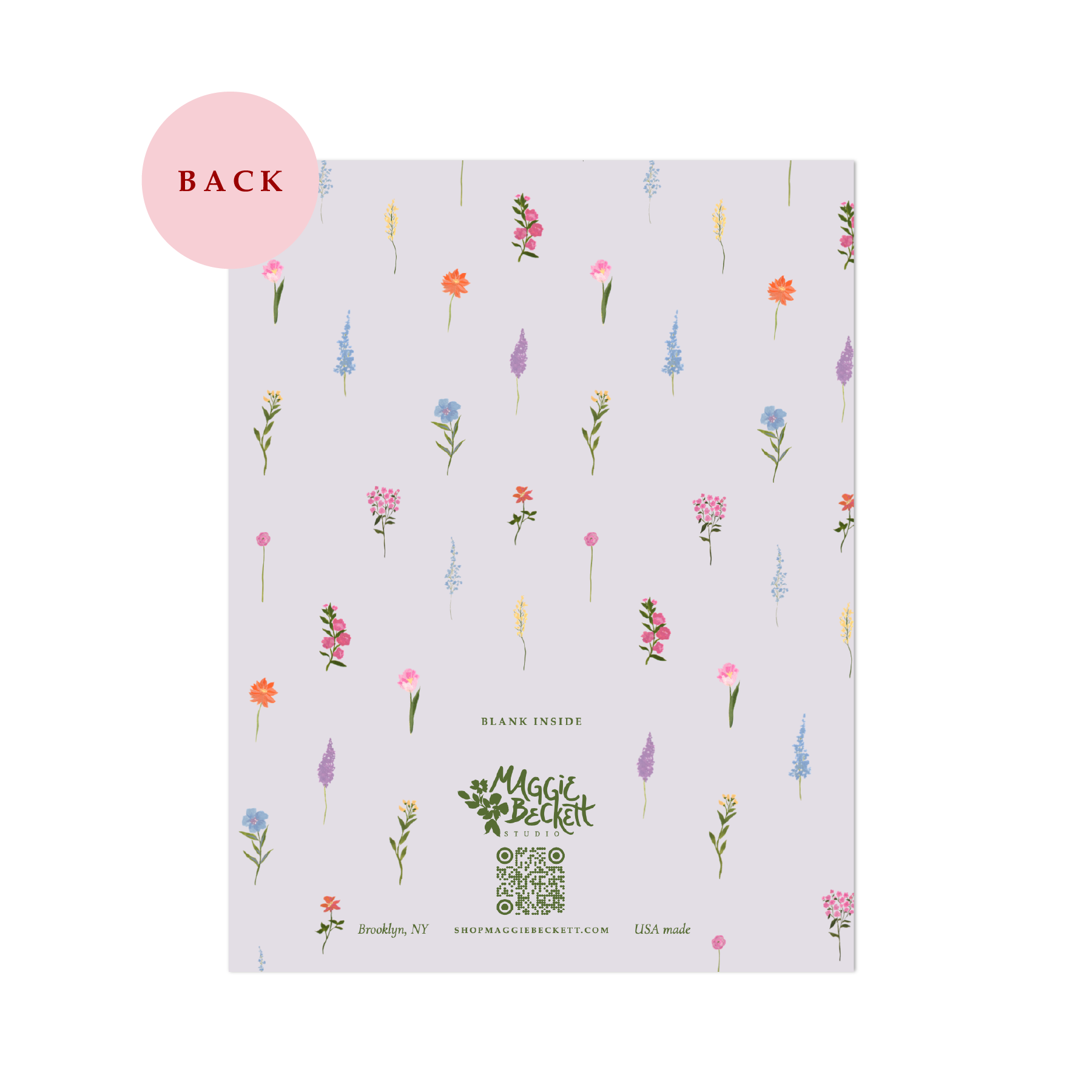 Thinking of You Lilac Flower Card
