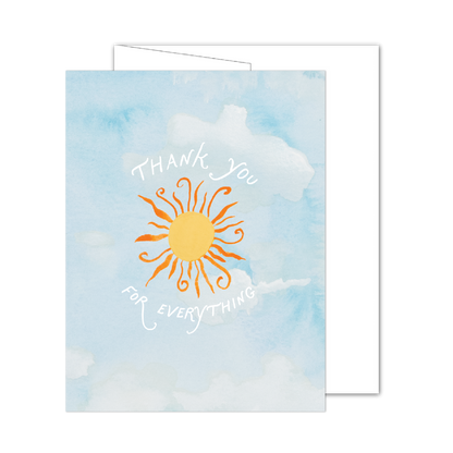 Thank You For Everything Sun Card