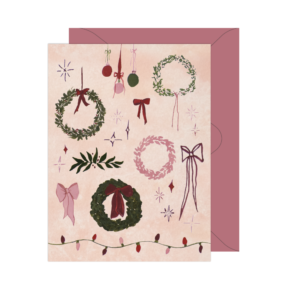 Wreaths & Bows Card