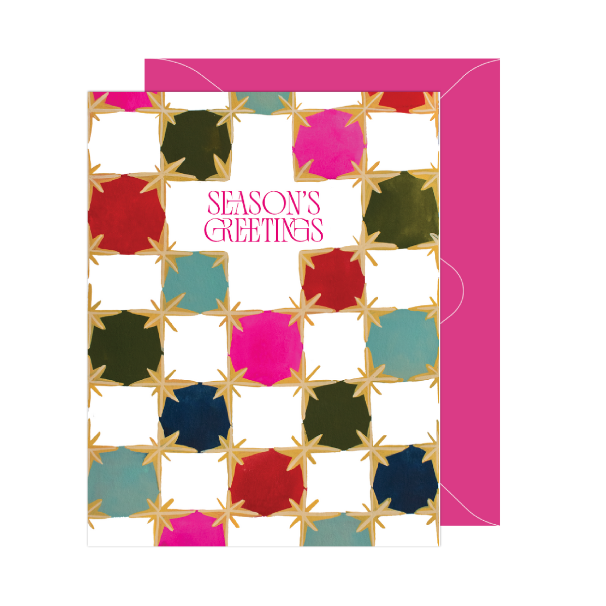 Seasons Greetings Checkers Card